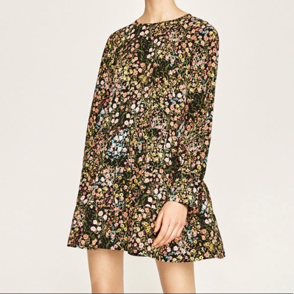 Zara floral shorts romper